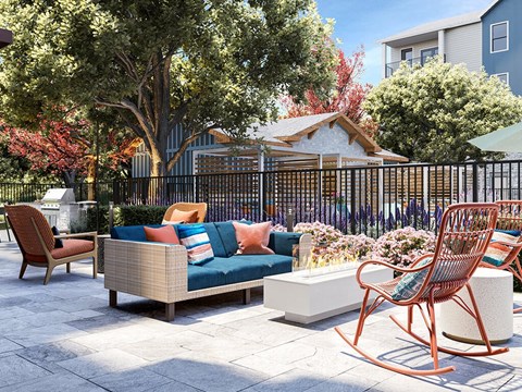 Outdoor Patio at 1900 Parmer Apartments in Austin TX